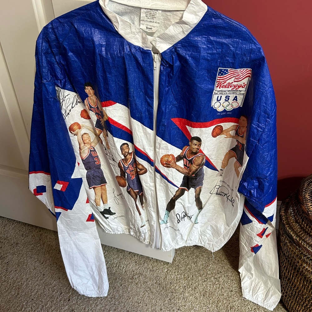 1992 Olympic Mens Basketball Jacket (rare) (vintage) 🏀⛹️♂️ - Picture 1 of 5
